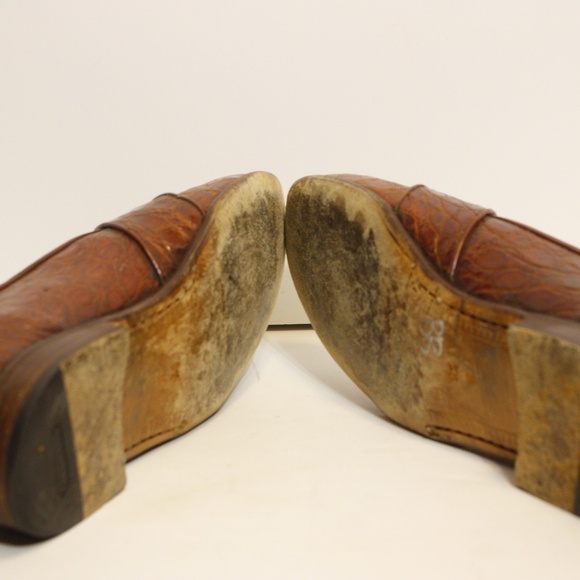 Vintage Cole Haan Crocodile mens shoes - Picture 4 of 6